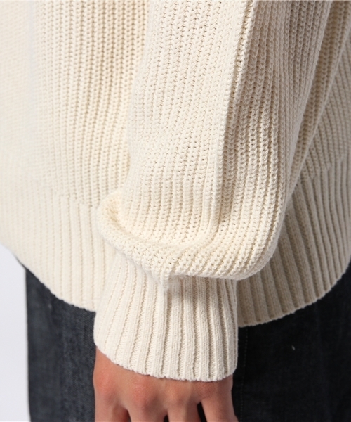 CIAOPANIC(チャオパニック)の「【Ciaopanic】畦プルオーバー(ニット/セーター・メンズ・アイボリー/ネイビー・MEDIUM/LARGE)」の4枚目の写真