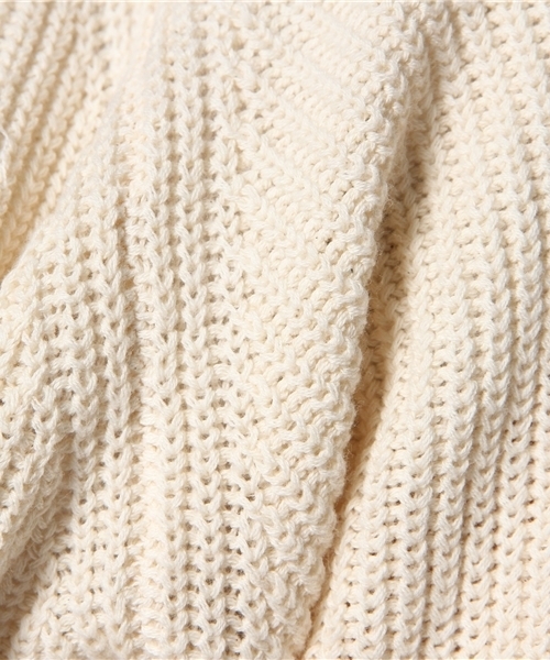 CIAOPANIC(チャオパニック)の「【Ciaopanic】畦プルオーバー(ニット/セーター・メンズ・アイボリー/ネイビー・MEDIUM/LARGE)」の6枚目の写真