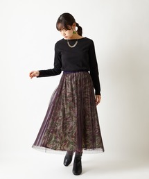 ふりふ（フリフ）の「プリーツチュールスカート（スカート）」