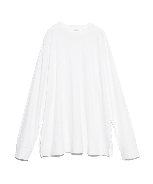 Mila Owen(ミラオーウェン)の「裾切替サイドスリットロングT Mila Owen(ミラオーウェン)の「裾切替サイドスリットロングT