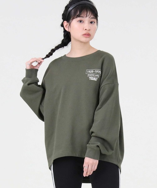 RAG MACHINE（ラグマシーン）の「【RAG MACHINE】フォトプリントスウェット（スウェット・レディース・ブラック/ホワイト/オリーブ・M/L）」の18枚目の写真