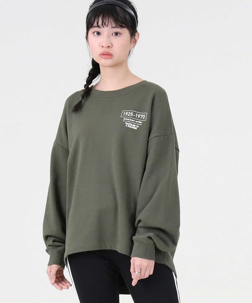 RAG MACHINE（ラグマシーン）の「【RAG MACHINE】フォトプリントスウェット（スウェット・レディース・ブラック/ホワイト/オリーブ・M/L）」の19枚目の写真