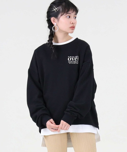 RAG MACHINE（ラグマシーン）の「【RAG MACHINE】フォトプリントスウェット（スウェット・レディース・ブラック/ホワイト/オリーブ・M/L）」の13枚目の写真