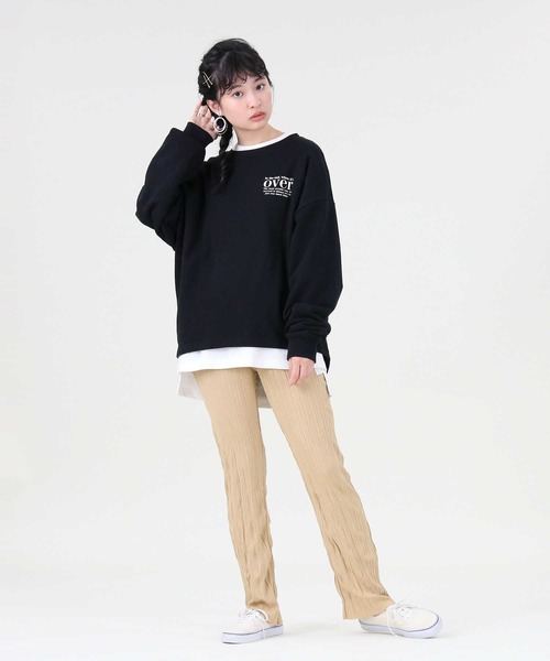 RAG MACHINE（ラグマシーン）の「【RAG MACHINE】フォトプリントスウェット（スウェット・レディース・ブラック/ホワイト/オリーブ・M/L）」の14枚目の写真