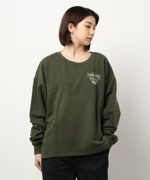 RAG MACHINE（ラグマシーン）の「【RAG MACHINE】フォトプリントスウェット（スウェット・レディース・ブラック/ホワイト/オリーブ・M/L）」の22枚目の写真