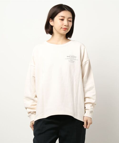 RAG MACHINE（ラグマシーン）の「【RAG MACHINE】フォトプリントスウェット（スウェット・レディース・ブラック/ホワイト/オリーブ・M/L）」の12枚目の写真