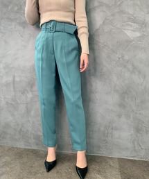 EIMY ISTOIRE | ハイウエストベルトセットテーパードパンツ(その他パンツ)