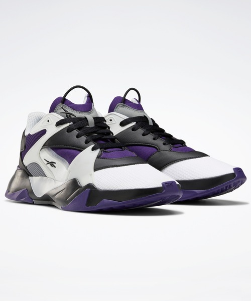 Reebok（リーボック）の「プレシーズン.01  / Preseason.01（スニーカー・メンズ・ホワイト×パープル・24.0cm/25.0cm/23.5cm/28.0cm/26.5cm/29.0cm/27.5cm/27.0cm/25.5cm/28.5cm/26.0cm/24.5cm/23.0cm）」の2枚目の写真