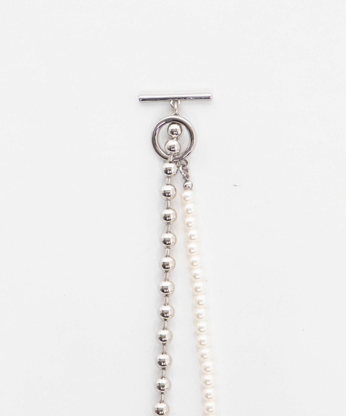 WEGO（ウィゴー）の「WEGO/チェーンコンビパールネックレス（ネックレス・メンズ・その他1/その他2/その他3/その他4・FREE）」の8枚目の写真