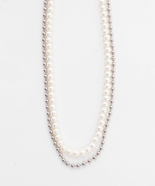 WEGO（ウィゴー）の「WEGO/チェーンコンビパールネックレス（ネックレス・メンズ・その他1/その他2/その他3/その他4・FREE）」の11枚目の写真
