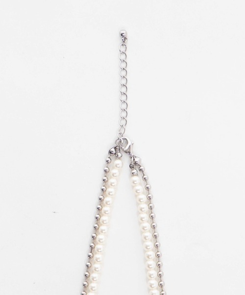 WEGO（ウィゴー）の「WEGO/チェーンコンビパールネックレス（ネックレス・メンズ・その他1/その他2/その他3/その他4・FREE）」の14枚目の写真