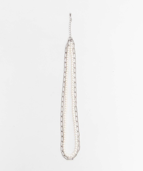 WEGO（ウィゴー）の「WEGO/チェーンコンビパールネックレス（ネックレス・メンズ・その他1/その他2/その他3/その他4・FREE）」の20枚目の写真