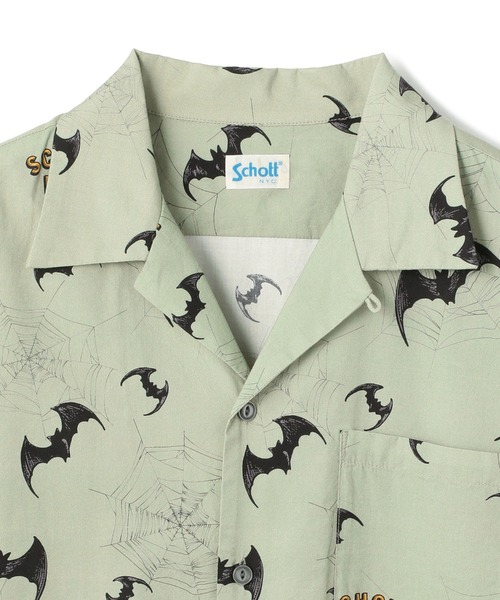 schott ハワイアンシャツ　バット&スパイダー schott（ショット）の「Schott/ショット/HAWAIIAN SHIRT BAT&