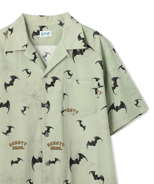 schott ハワイアンシャツ　バット&スパイダー schott（ショット）の「Schott/ショット/HAWAIIAN SHIRT BAT&