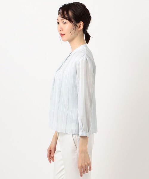 J.PRESS(ジェイプレス)の「テトアサプロビスストライプ カットソー(Tシャツ/カットソー・レディース・ホワイト系1/ライトグレー系1/サックスブルー系1・T13/T15)」の9枚目の写真