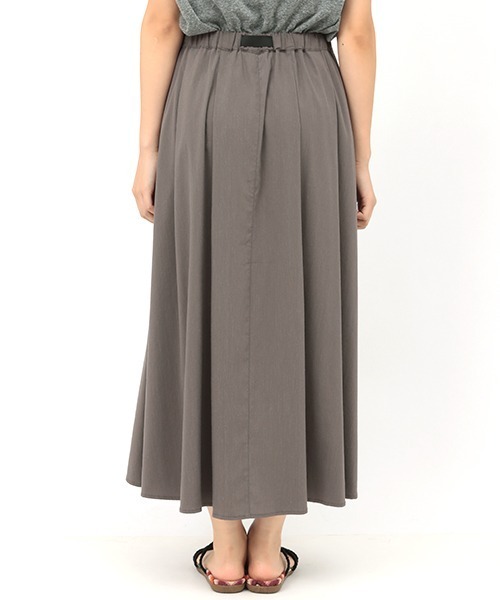 チチカカ（チチカカ）の「アジャストベルトタックフレアースカート（スカート・レディース・チャコールグレー/グリーン/マスタード・FREE）」の14枚目の写真