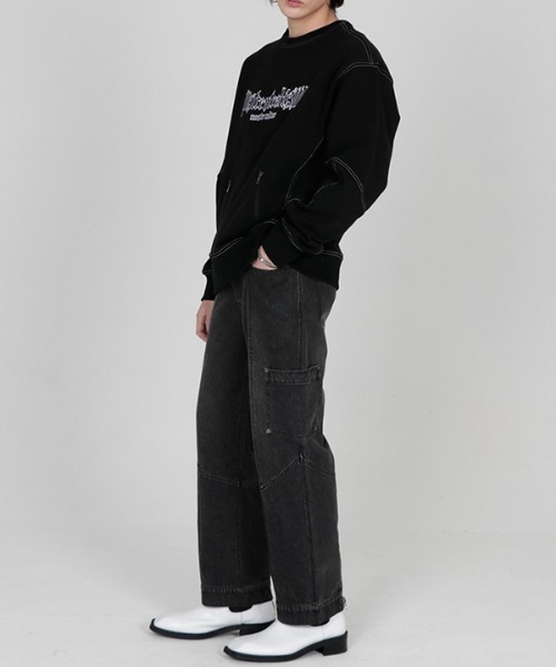 FLAVORISM(フレーバリズム)の「【FLAVORISM 】グラフィック刺繍スウェットシャツ(スウェット・メンズ・ブラック・LARGE/X-LARGE)」の2枚目の写真