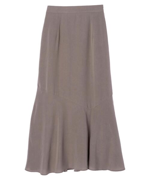 Green　Parks（グリーンパークス）の「ワッシャーマーメイドスカート＊（スカート・レディース・グレー/ライトグリーン/アイボリー・FREE）」の3枚目の写真