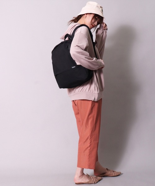 Healthknit Product(ヘルスニットプロダクト)の「(LG)【Healthknit Product】多収納で靴が入る ミニ リュックサック(バックパック/リュック・レディース・ブラック/ネイビー/グレイッシュベージュ/グレー・ONE SIZE)」の18枚目の写真