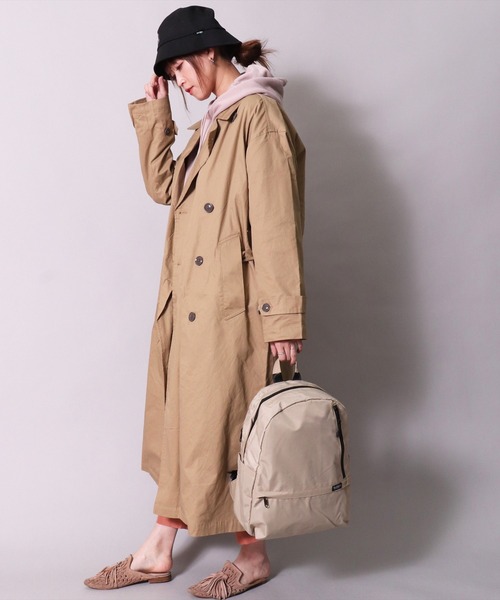 Healthknit Product(ヘルスニットプロダクト)の「(LG)【Healthknit Product】多収納で靴が入る ミニ リュックサック(バックパック/リュック・レディース・ブラック/ネイビー/グレイッシュベージュ/グレー・ONE SIZE)」の17枚目の写真