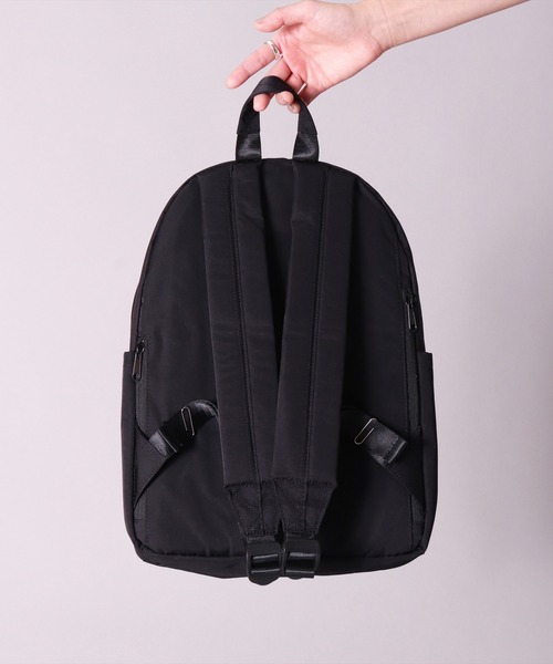 Healthknit Product(ヘルスニットプロダクト)の「(LG)【Healthknit Product】多収納で靴が入る ミニ リュックサック(バックパック/リュック・レディース・ブラック/ネイビー/グレイッシュベージュ/グレー・ONE SIZE)」の9枚目の写真