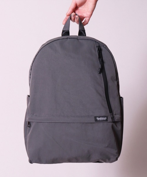 Healthknit Product(ヘルスニットプロダクト)の「(LG)【Healthknit Product】多収納で靴が入る ミニ リュックサック(バックパック/リュック・レディース・ブラック/ネイビー/グレイッシュベージュ/グレー・ONE SIZE)」の19枚目の写真