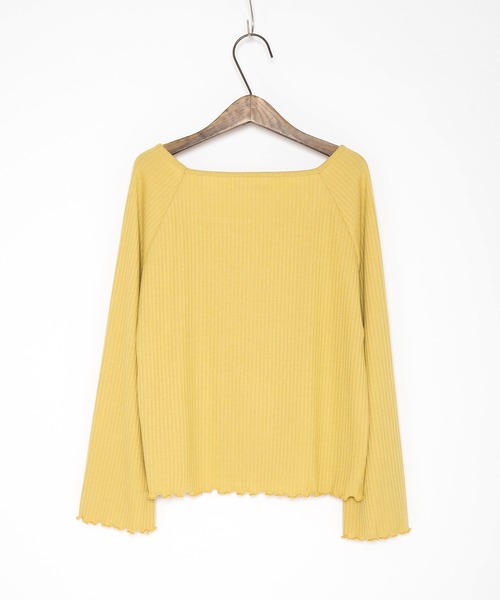 Crisp yours（クリスプユアーズ）の「【WEB限定】スクエアメロウTシャツ（Tシャツ/カットソー・レディース・テラコッタ/イエロー/ベージュ・FREE）」の5枚目の写真