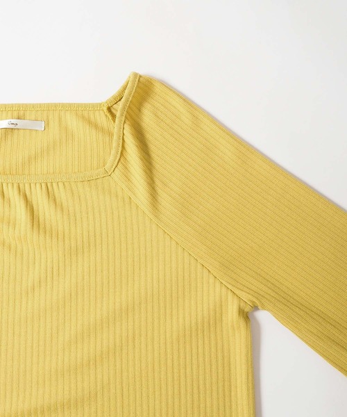 Crisp yours（クリスプユアーズ）の「【WEB限定】スクエアメロウTシャツ（Tシャツ/カットソー・レディース・テラコッタ/イエロー/ベージュ・FREE）」の7枚目の写真