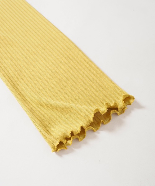 Crisp yours（クリスプユアーズ）の「【WEB限定】スクエアメロウTシャツ（Tシャツ/カットソー・レディース・テラコッタ/イエロー/ベージュ・FREE）」の4枚目の写真