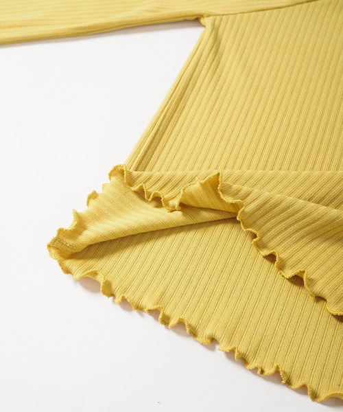 Crisp yours（クリスプユアーズ）の「【WEB限定】スクエアメロウTシャツ（Tシャツ/カットソー・レディース・テラコッタ/イエロー/ベージュ・FREE）」の9枚目の写真