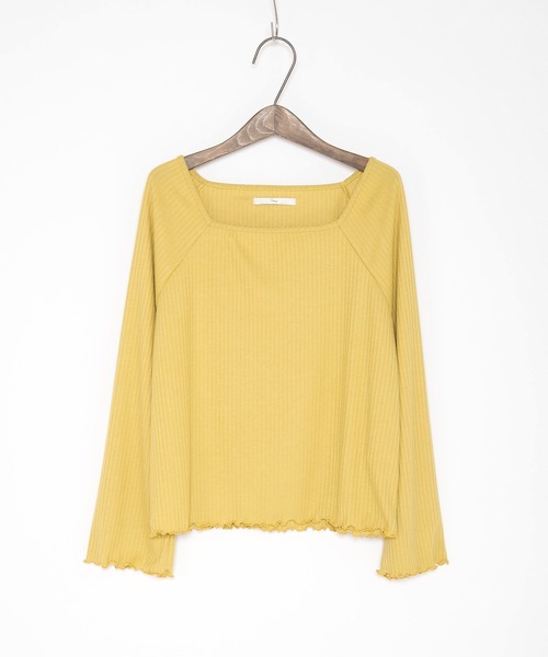 Crisp yours（クリスプユアーズ）の「【WEB限定】スクエアメロウTシャツ（Tシャツ/カットソー・レディース・テラコッタ/イエロー/ベージュ・FREE）」の22枚目の写真