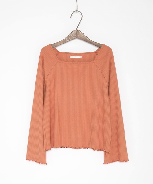 Crisp yours（クリスプユアーズ）の「【WEB限定】スクエアメロウTシャツ（Tシャツ/カットソー・レディース・テラコッタ/イエロー/ベージュ・FREE）」の21枚目の写真