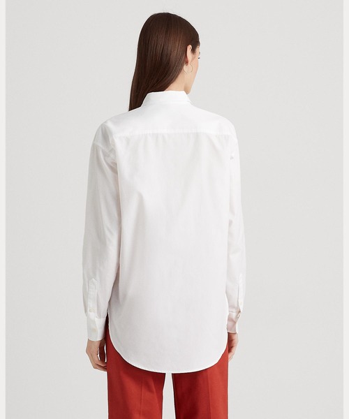 LAUREN RALPH LAUREN（ローレン ラルフ ローレン）の「コットン ブロードクロス シャツ（シャツ/ブラウス・レディース・ホワイト・MEDIUM/SMALL/X-SMALL/XX-SMALL）」の6枚目の写真