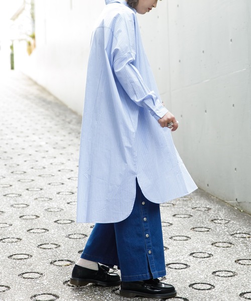 セール すとんとばさりシャツワンピース シャツワンピース As Know As Pinky アズノゥアズピンキー のファッション通販 Zozotown