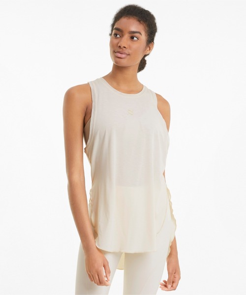 PUMA（プーマ）の「PUMA プーマ EXHALE スタジオ メッシュトリム オーバーサイズ タンクトップ ウィメンズ（その他トップス