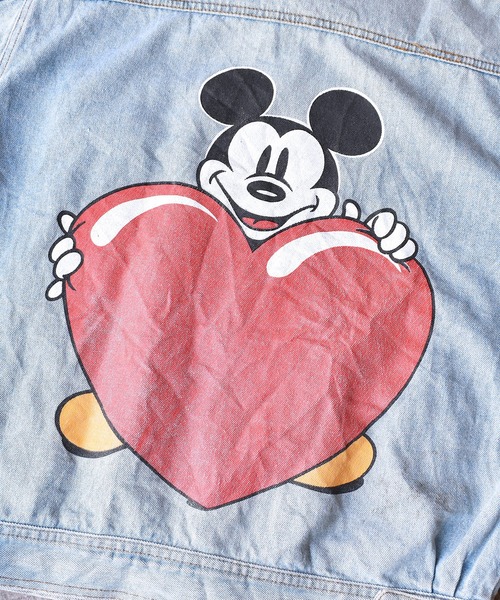 ヴィンテージ古着 Oldmickey デニムジャケット デニムジャケット Mickey ミッキー オールドミッキー のファッション Oldmickey