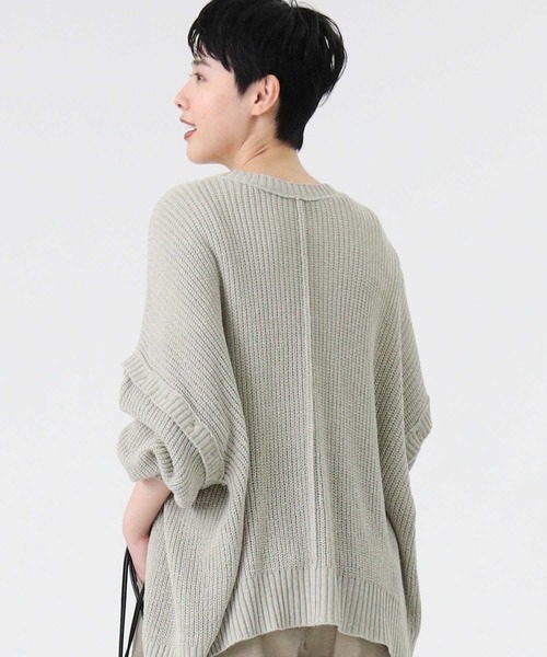 RAG MACHINE(ラグマシーン)の「【RAG MACHINE】マルチウェイニット(カーディガン/ボレロ・レディース・パープル/グリーン/ライトベージュ・M/L)」の5枚目の写真