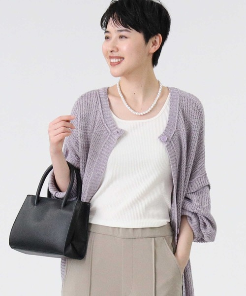 RAG MACHINE(ラグマシーン)の「【RAG MACHINE】マルチウェイニット(カーディガン/ボレロ・レディース・パープル/グリーン/ライトベージュ・M/L)」の12枚目の写真