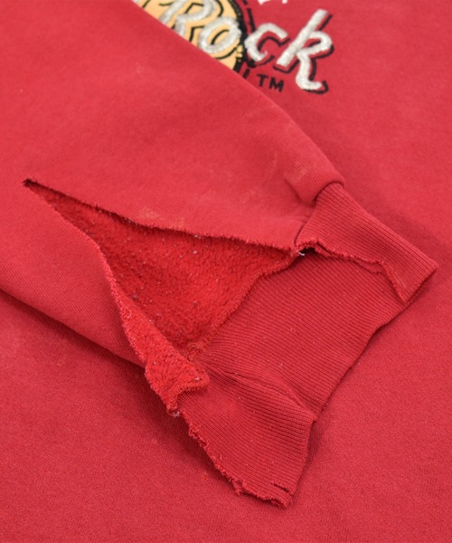VINTAGE(ヴィンテージ)の「【ヴィンテージ古着】Hard Rock CAFE/ハードロックカフェ ロゴ刺繍 クルーネックスウェット USA製(スウェット・メンズ・レッド・X-LARGE)」の6枚目の写真