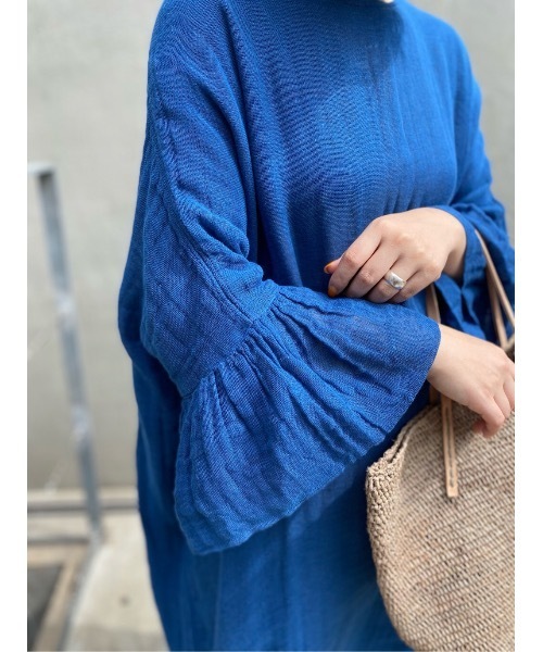 BEARDSLEY」 長袖ワンピース 0 インディゴブルー レディース