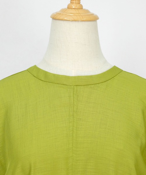 ＡＮＤＪ（アンドジェイ）の「2wayスプラジョーゼットギャザーワンピース（ワンピース・レディース・グリーン/オレンジ/ベージュ系その他/ブラック・M）」の18枚目の写真