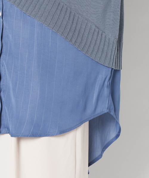 ライチ（ライチ）の「vingtrois/982-97075（ニット/セーター・レディース・オフホワイト/ブルー・FREE）」の10枚目の写真