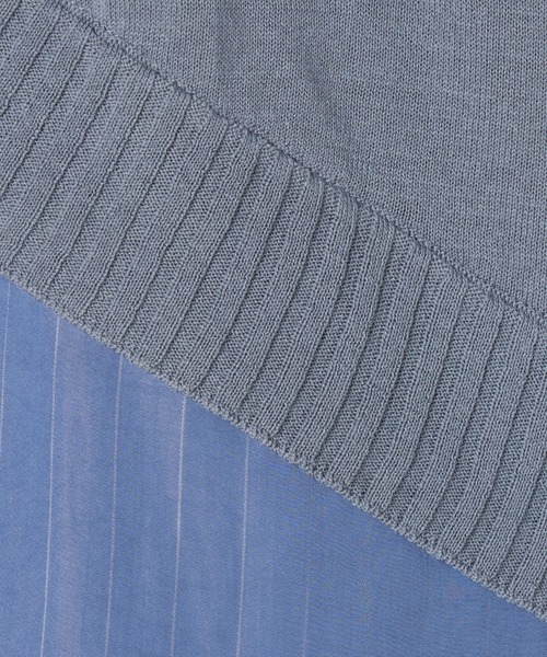 ライチ（ライチ）の「vingtrois/982-97075（ニット/セーター・レディース・オフホワイト/ブルー・FREE）」の7枚目の写真