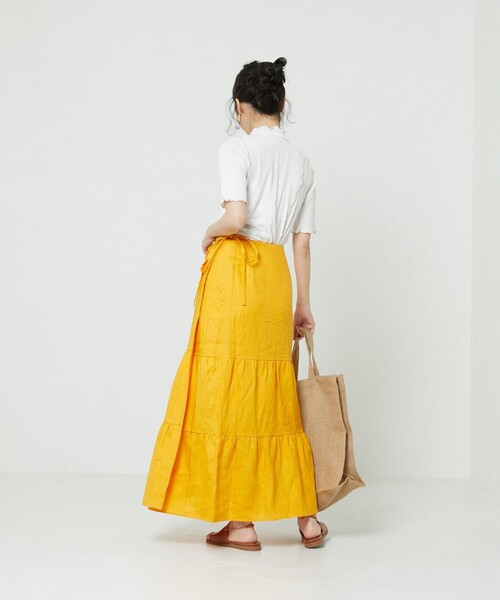 FREAK'S STORE（フリークスストア）の「シアーメロー5分袖Tシャツ（Tシャツ/カットソー・レディース・ホワイト/ブルーグリーン/ブラック・ﾌﾘ-）」の8枚目の写真