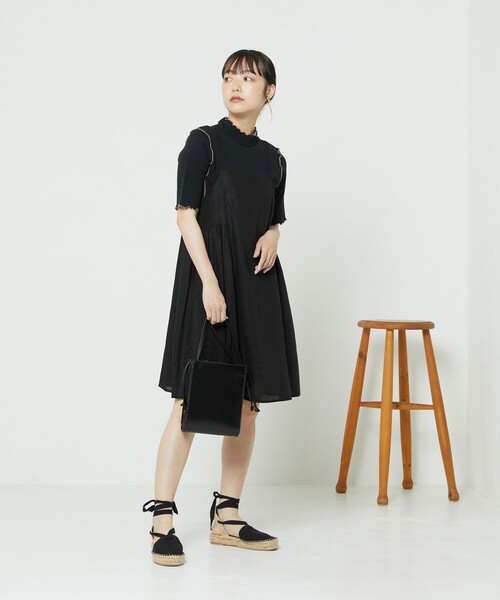 FREAK'S STORE（フリークスストア）の「シアーメロー5分袖Tシャツ（Tシャツ/カットソー・レディース・ホワイト/ブルーグリーン/ブラック・ﾌﾘ-）」の10枚目の写真