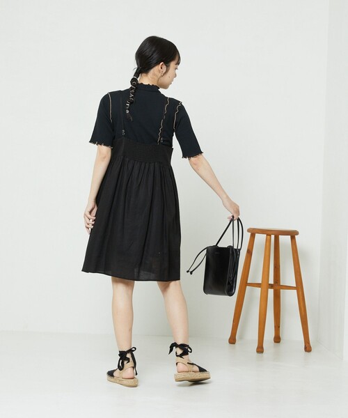 FREAK'S STORE（フリークスストア）の「シアーメロー5分袖Tシャツ（Tシャツ/カットソー・レディース・ホワイト/ブルーグリーン/ブラック・ﾌﾘ-）」の11枚目の写真