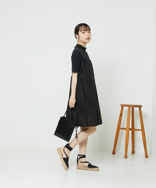 FREAK'S STORE（フリークスストア）の「シアーメロー5分袖Tシャツ（Tシャツ/カットソー・レディース・ホワイト/ブルーグリーン/ブラック・ﾌﾘ-）」の14枚目の写真