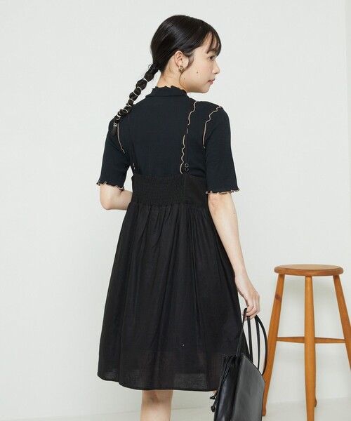 FREAK'S STORE（フリークスストア）の「シアーメロー5分袖Tシャツ（Tシャツ/カットソー・レディース・ホワイト/ブルーグリーン/ブラック・ﾌﾘ-）」の17枚目の写真