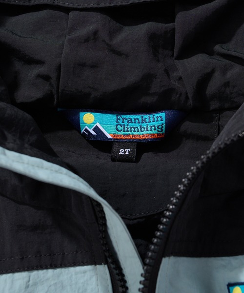 Franklin Climbing（フランクリンクライミング）の「【Franklin Climbing】KID'ｓマウンテンジャケット（マウンテンパーカー・キッズ・スカイブルー/ブラック/ベージュ・SMALL/X-LARGE/LARGE/MEDIUM/XX-LARGE）」の5枚目の写真
