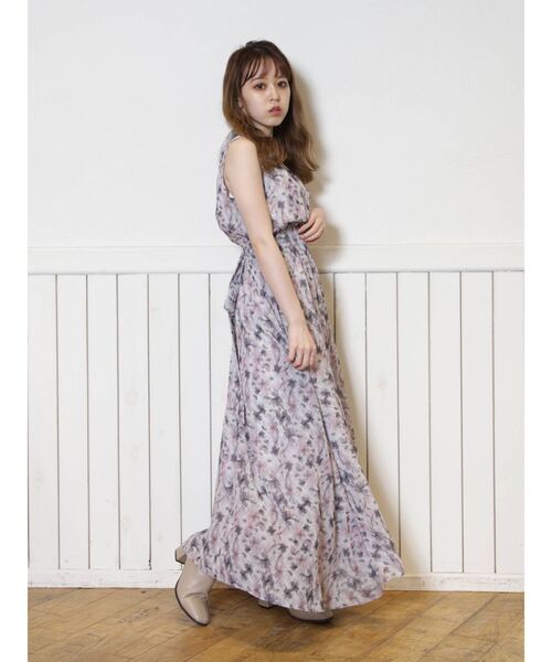 dazzlin（ダズリン）の「CHAMELEON FLOWERシャーリングワンピース（ワンピース・レディース・ベージュ/ピンク/モカ・FREE）」の10枚目の写真